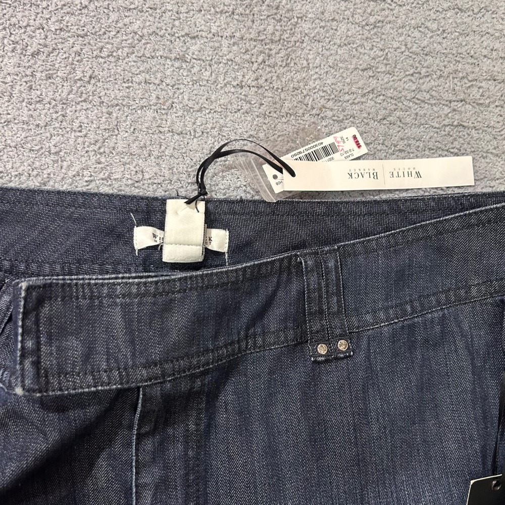 White House Black Market Flare Jeans 14R Dark Wash Y2K Officecore Minimalist - Picture 5 of 11